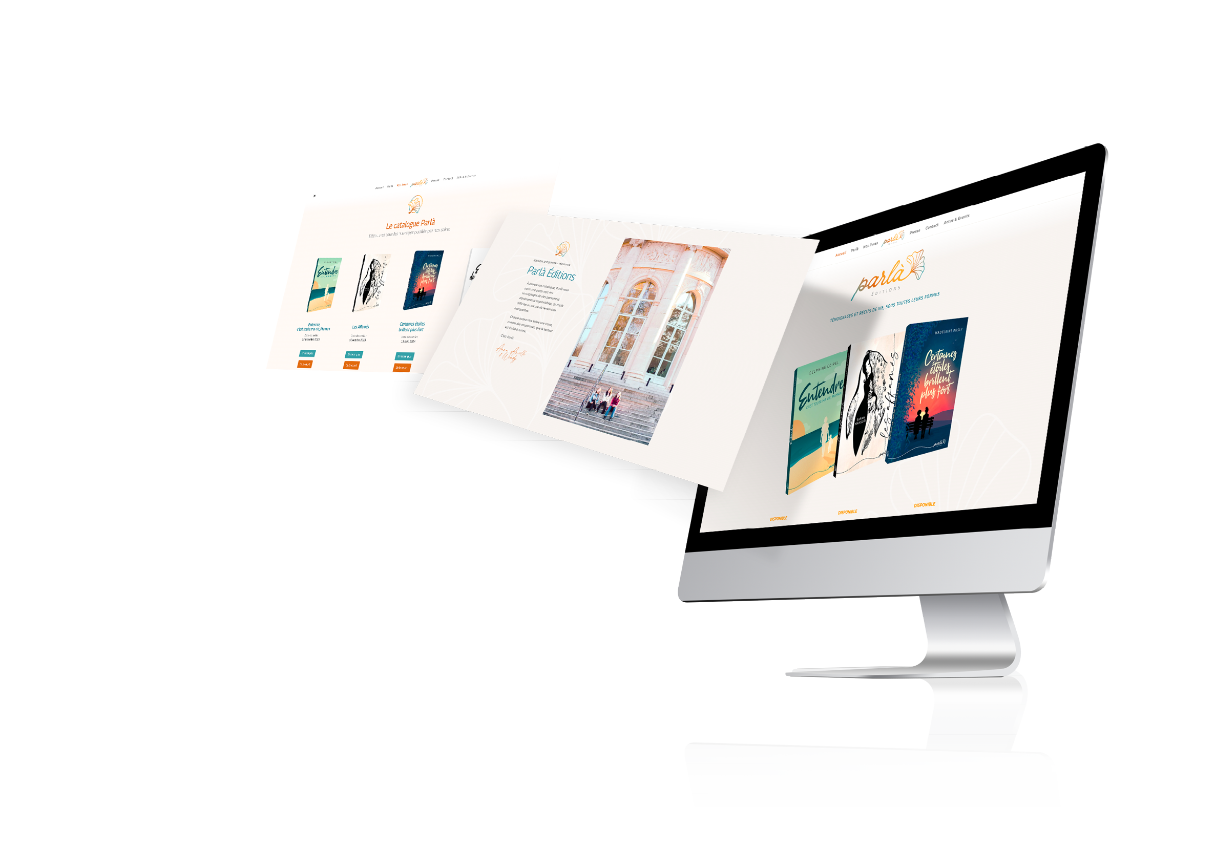 Mockup iMac 3pages Parla