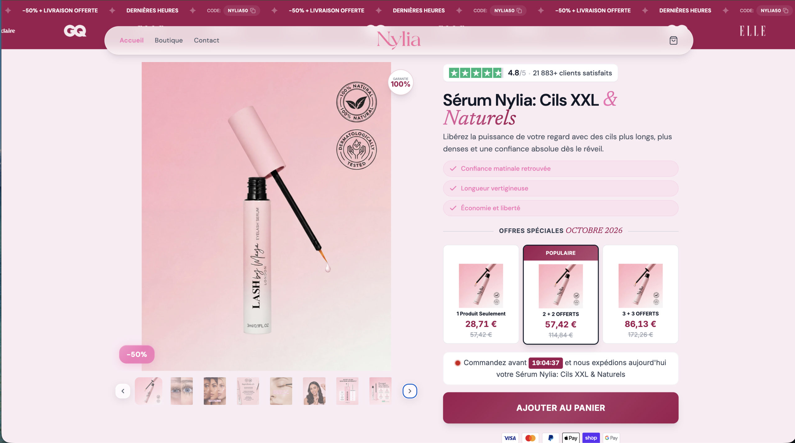 Boutique cils