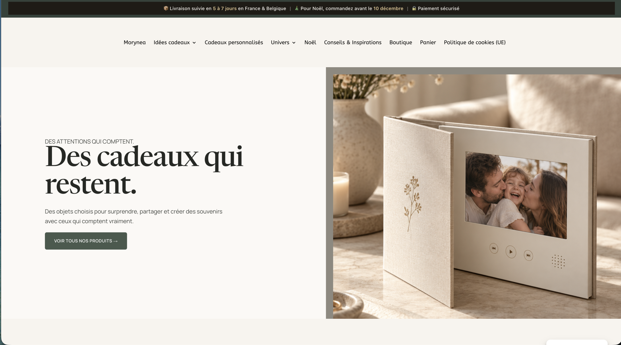 Boutique objets personnalisés